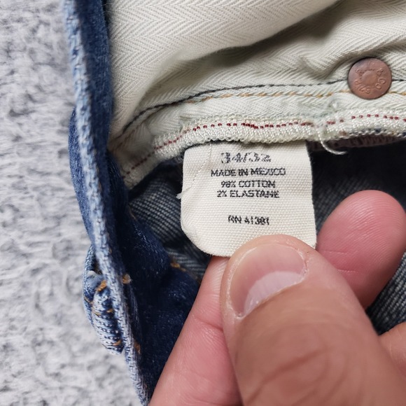 Polo Ralph Lauren Jeans Mens 33x31 Denim The Varick Slim Straight Distressed - Picture 12 of 15